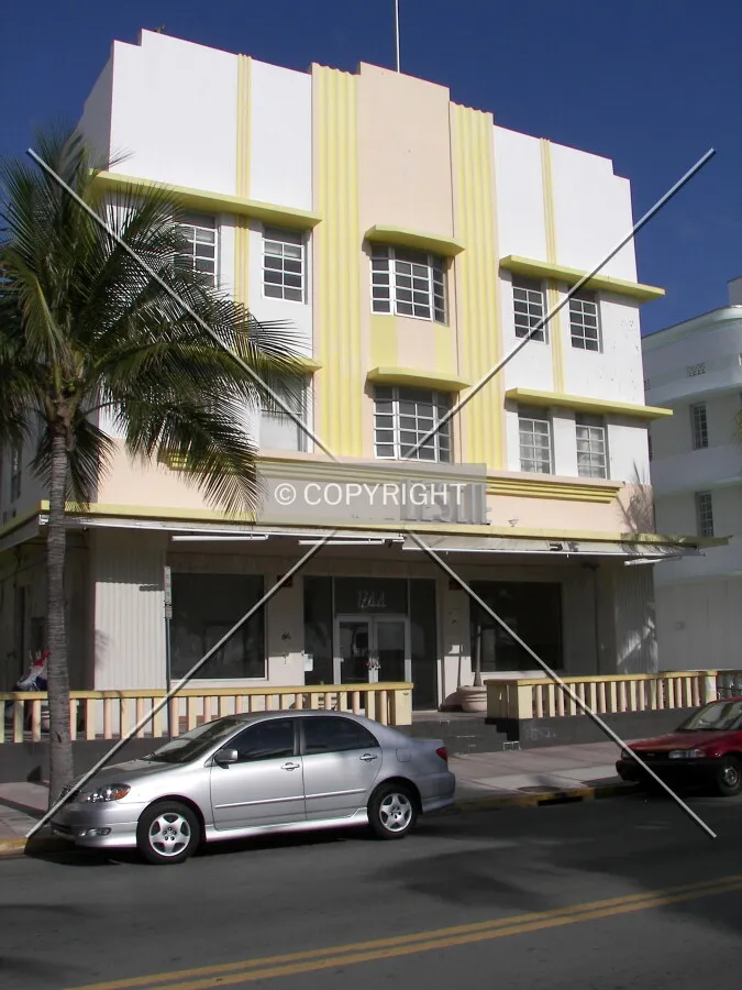 View from the east on Ocean Drive