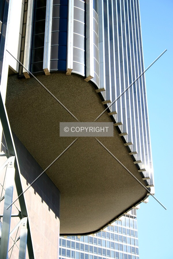 Bottom of one of the three cantilevered sections