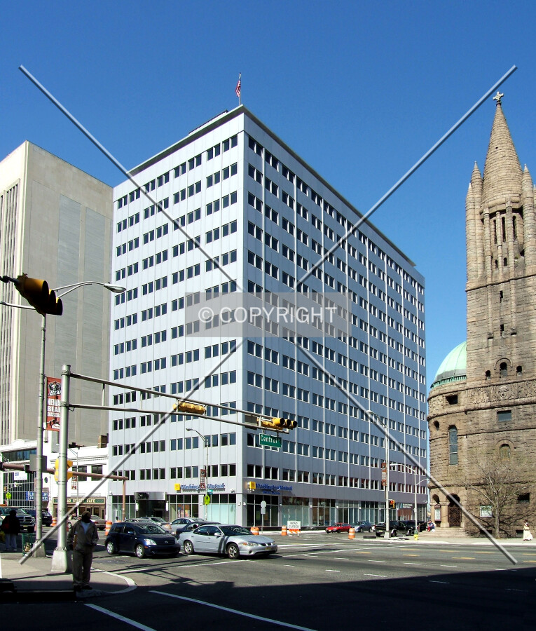 View from the southwest across Broad Street