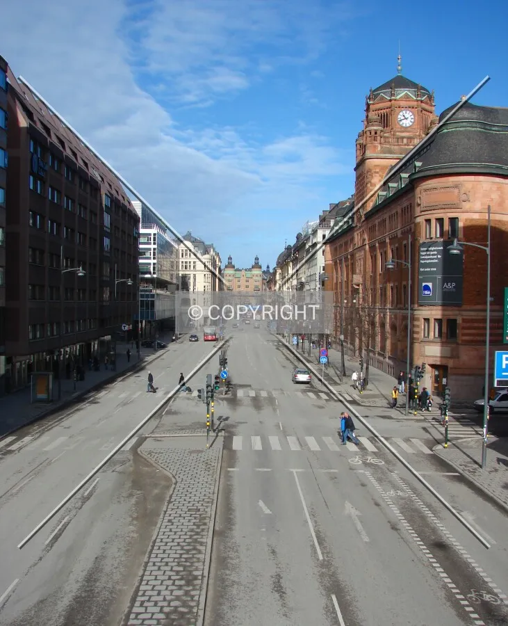The street looking north from Klarabergsgatan