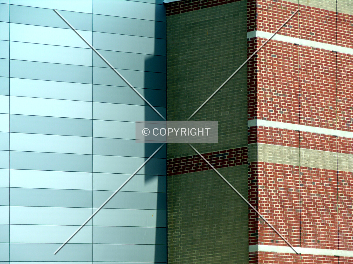 Contrasting facades on the southern side