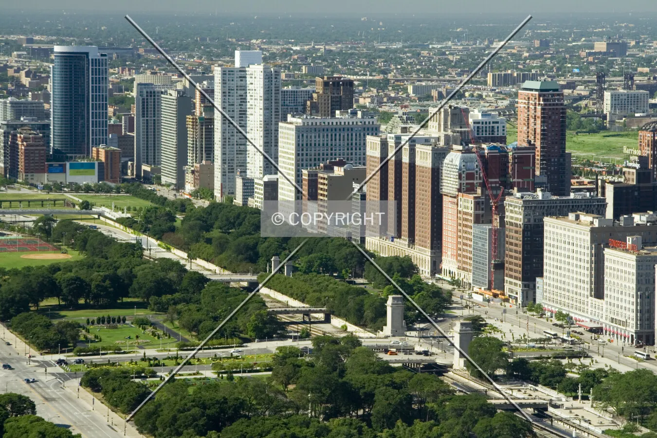 Looking southwest from 340 on the Park