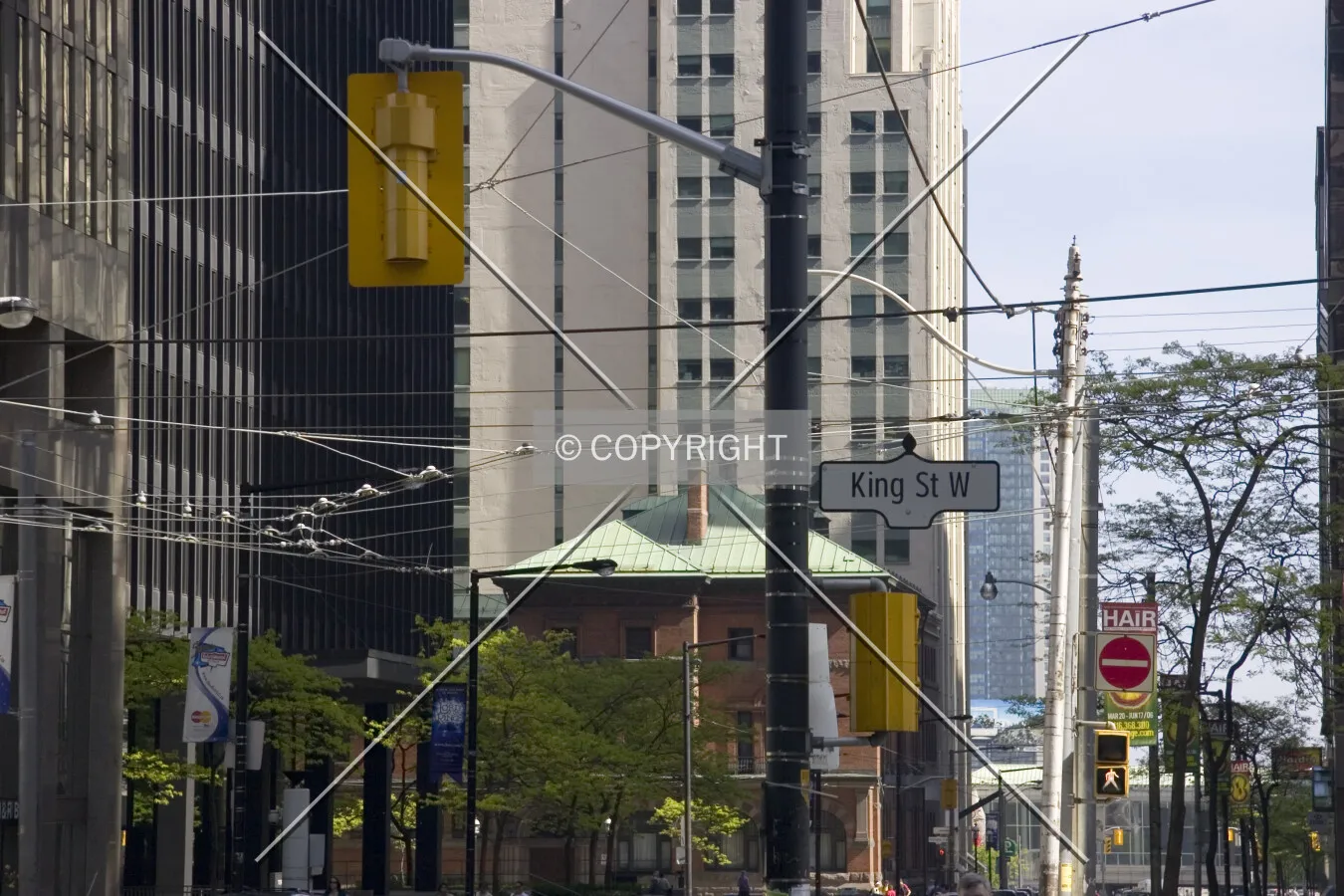 The corner with King St West