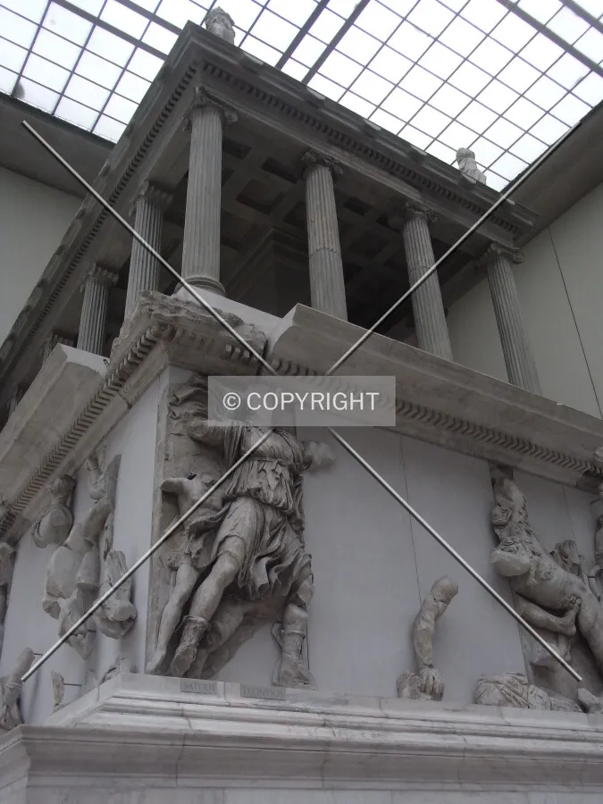 Inside Pergamonmuseum with skylight