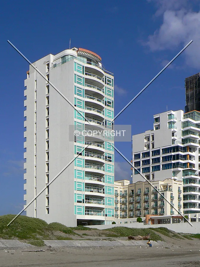 Beach facade as seen from the southeast
