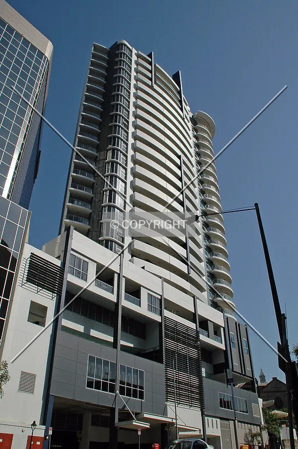 Looking up from Edward Street