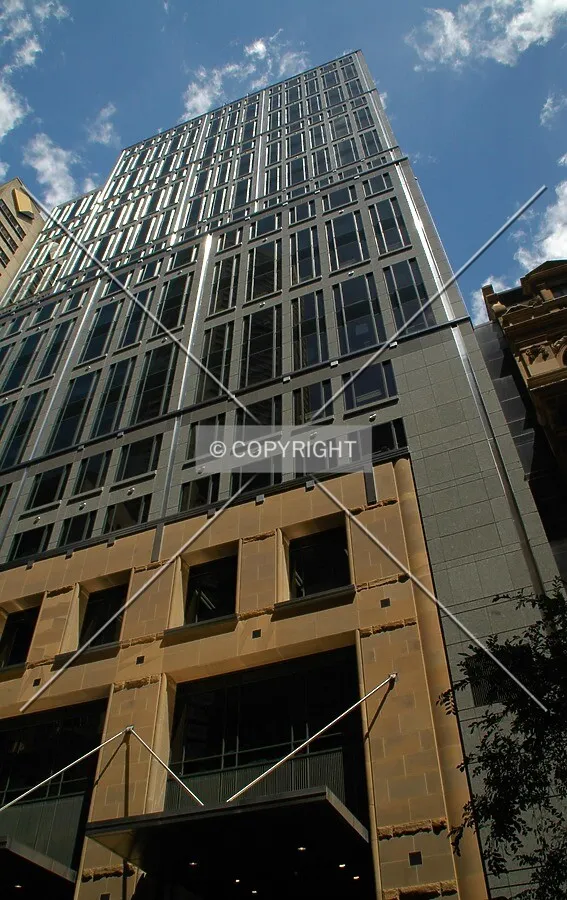 Looking up the northeast corner