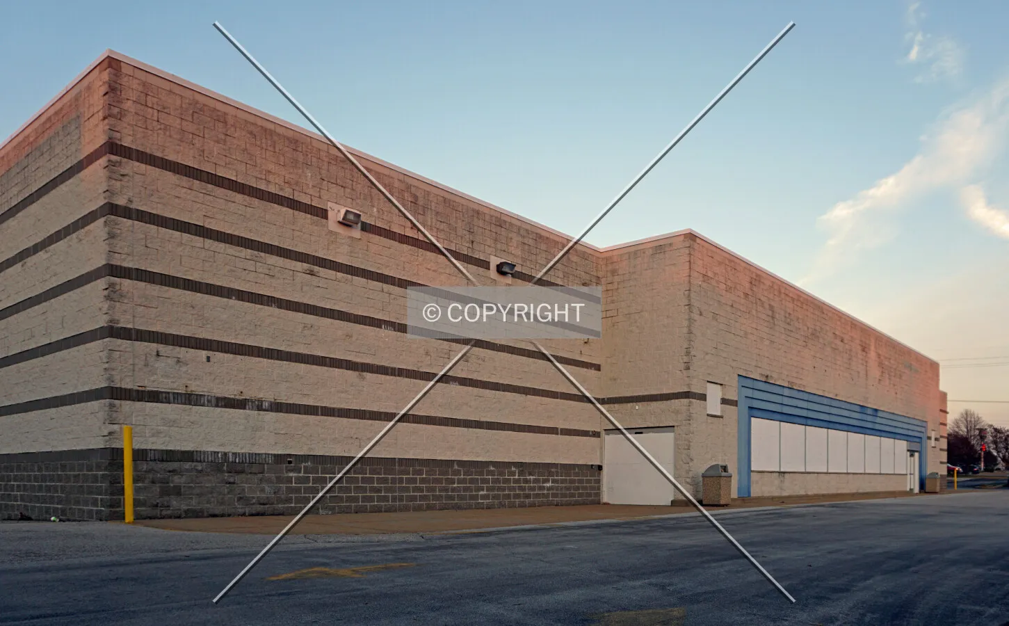 View from the southwest after going out of business; December 7, 2015