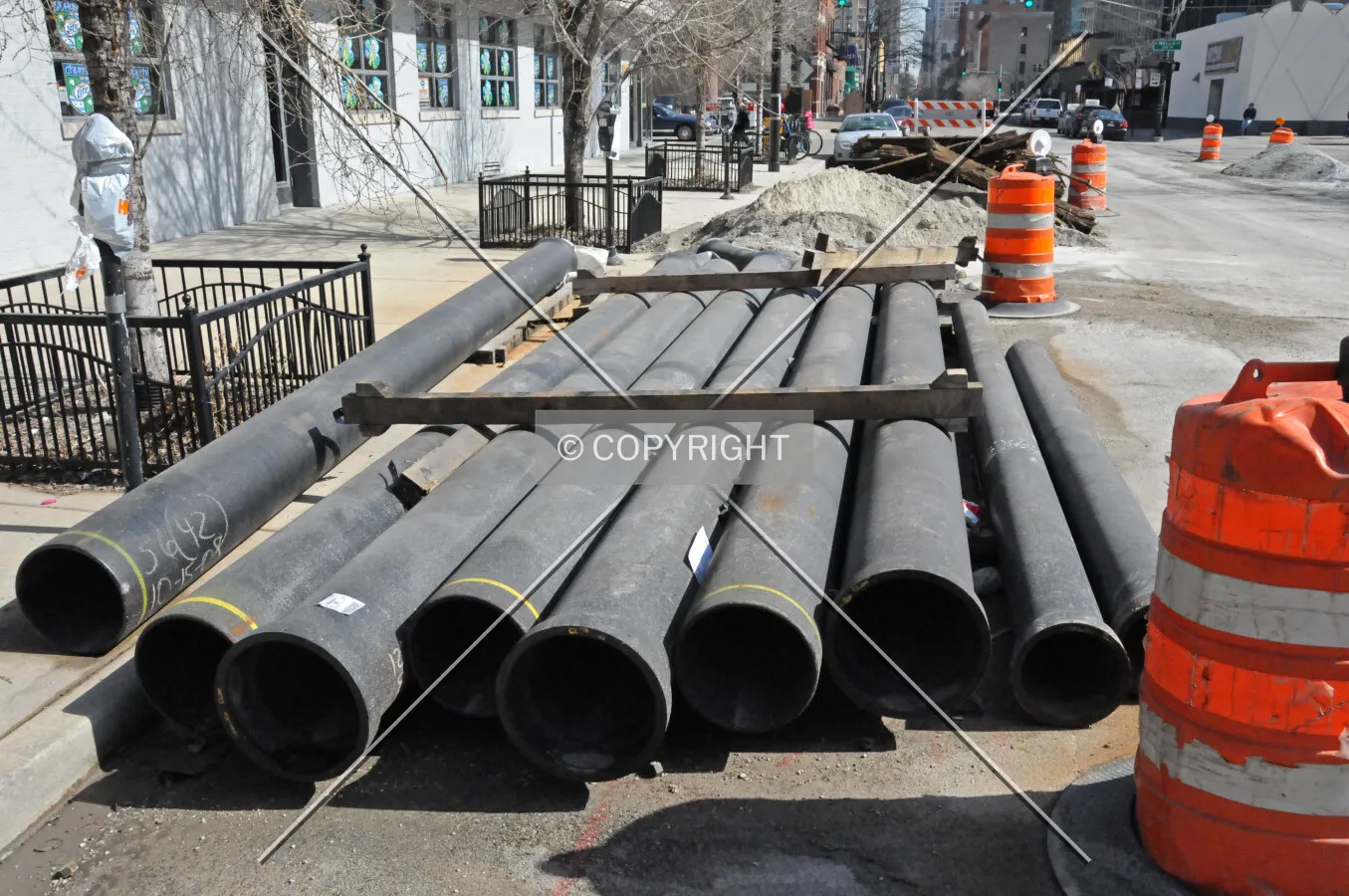 Water pipes to be installed under Erie Street