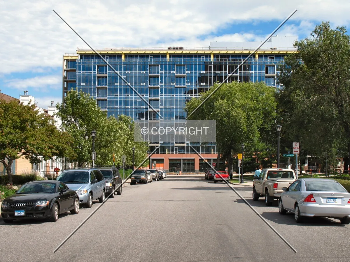 View to the northeast along Bank Street SE