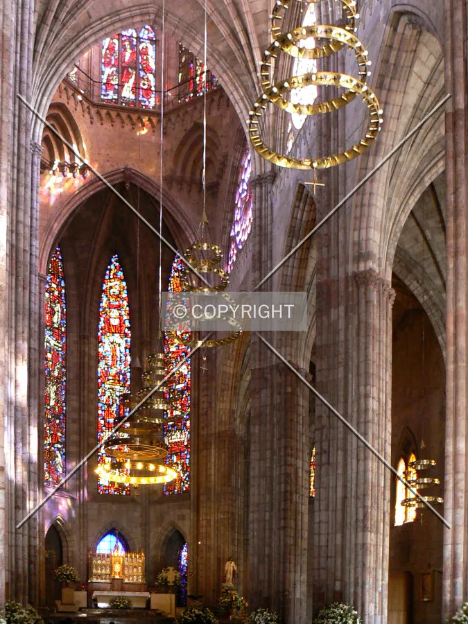 Main altar as seen from the southwest