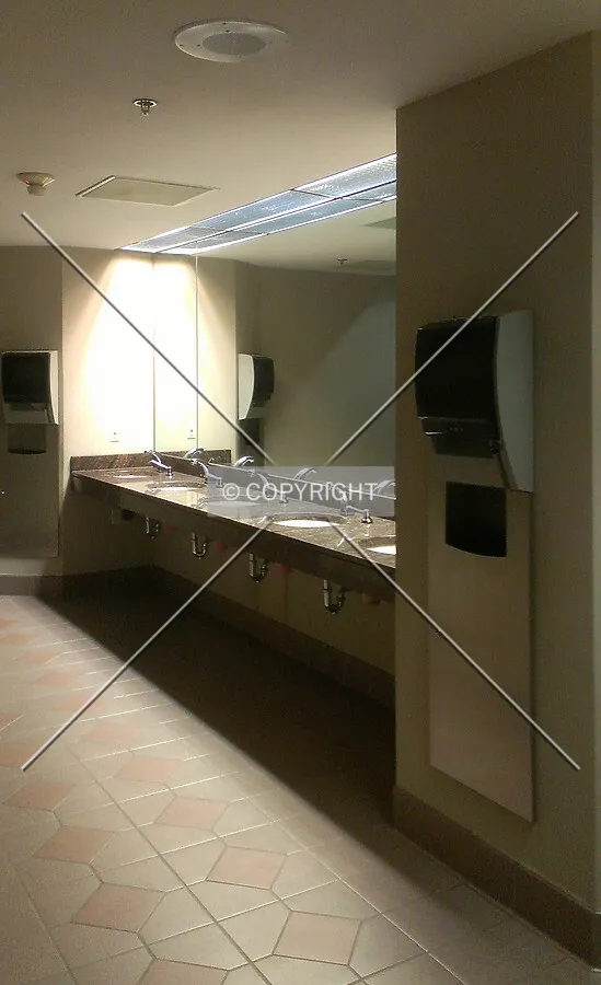 First floor men's restroom; November 24, 2012