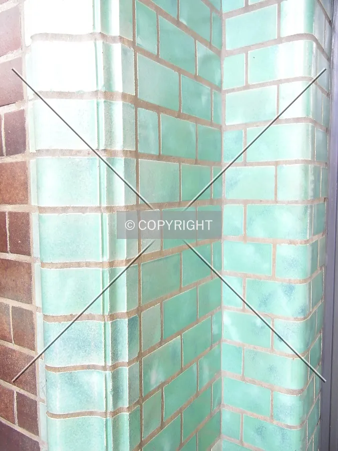 Tiles in station hall Weimar