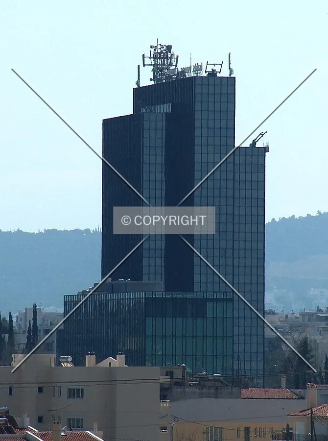 Distant view of the building from the Neratziotissa Metro Station