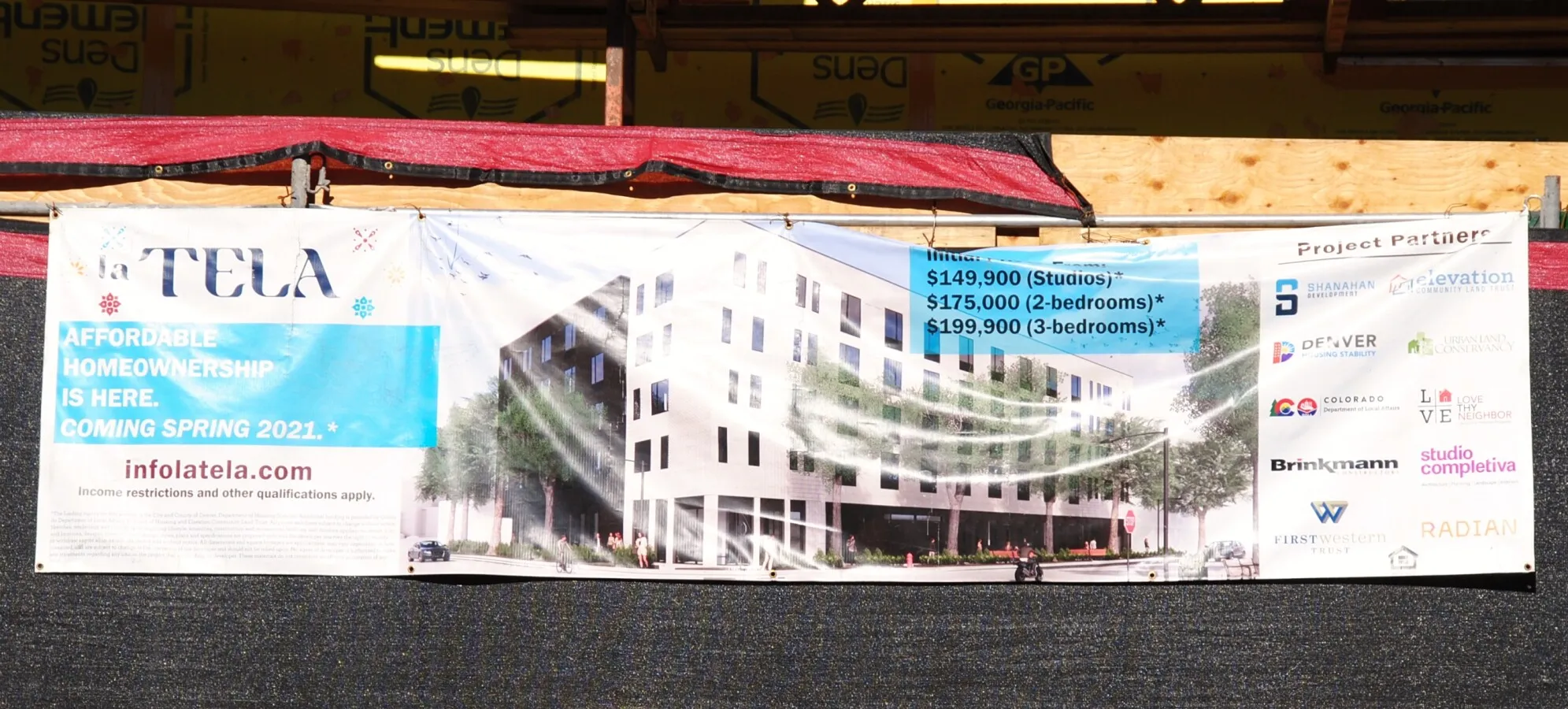 Construction banner