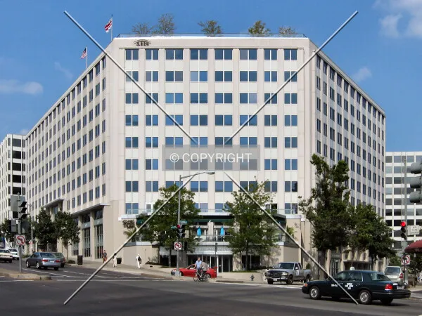 View to the northeast across Connecticut Avenue/Florida Avenue NW