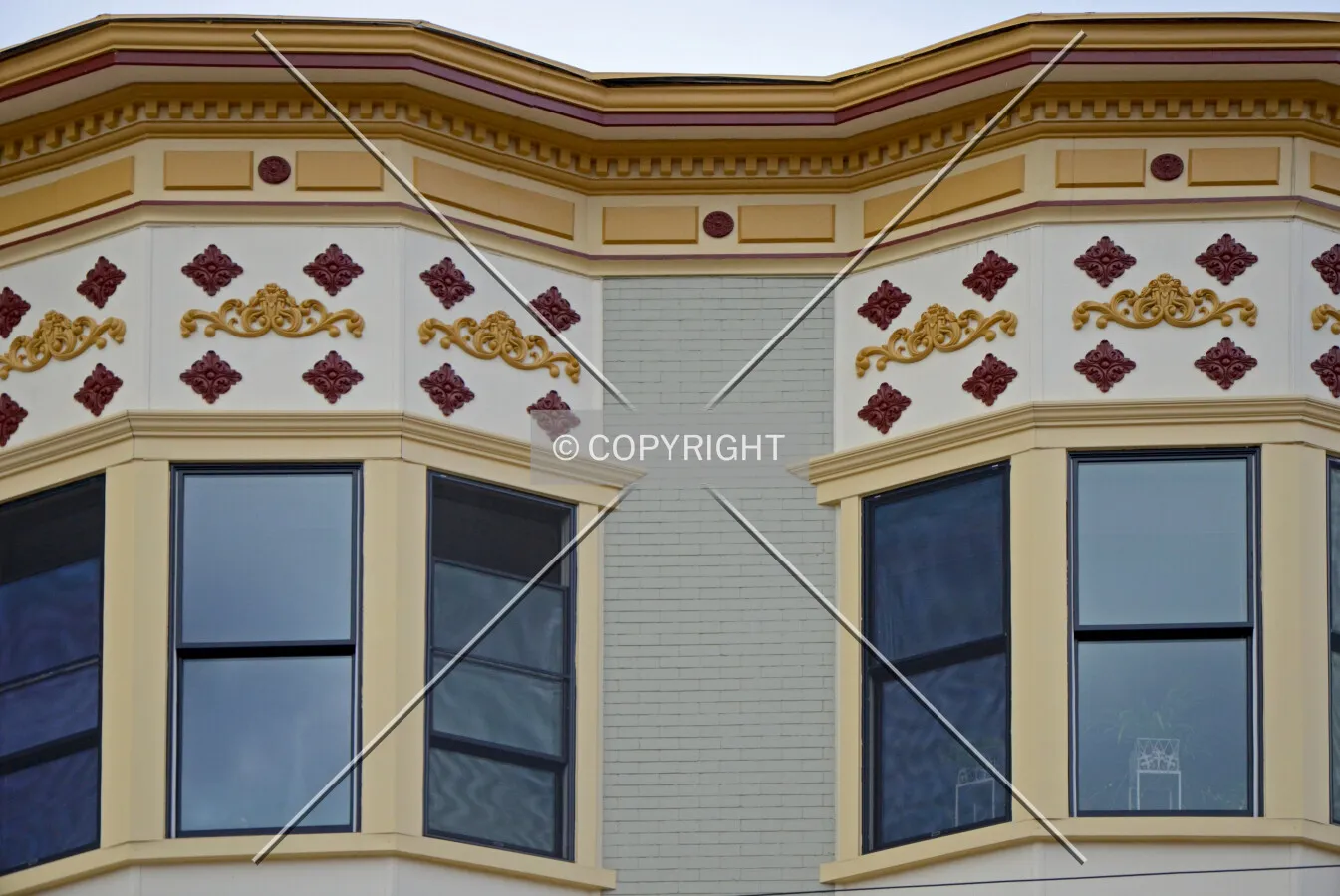 Facade and cornice detail; November 23, 2012.