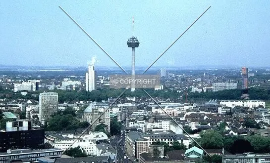 View northwest from Cathedral toward Fernmeldeturm