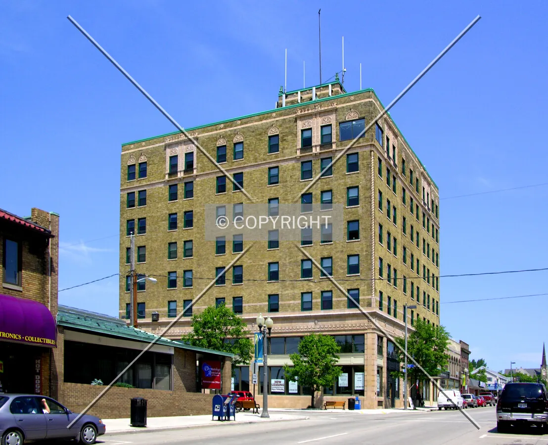 From across North 8th Street to the southeast