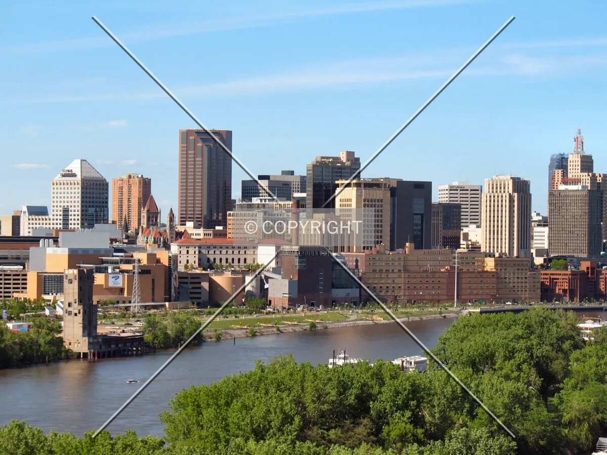 Western skyline from the High Bridge