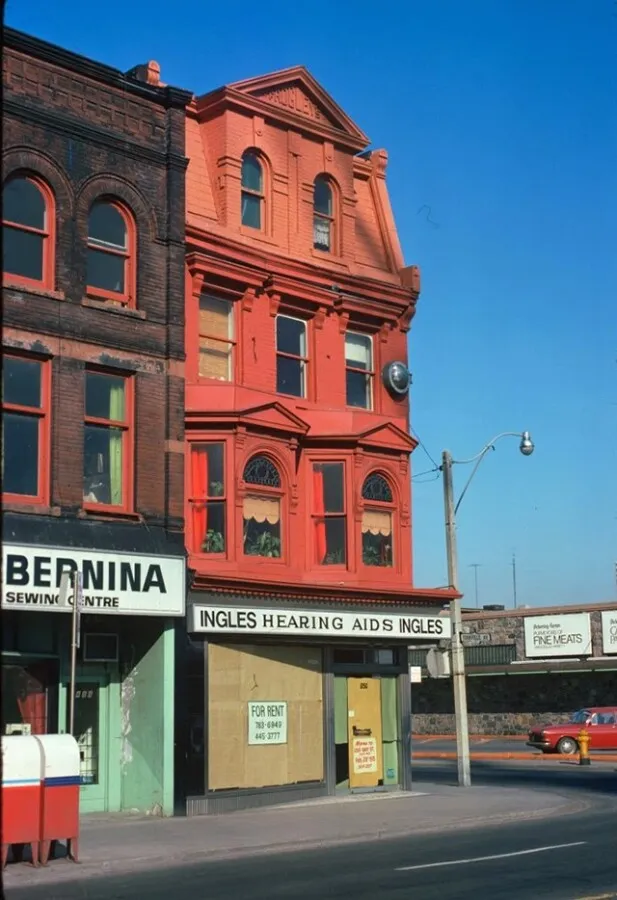 Looking northwest towards Yorkville Avenue, circa 1973