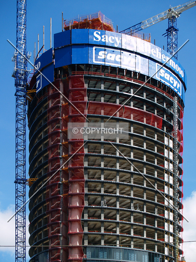 Top floors as seen from the west