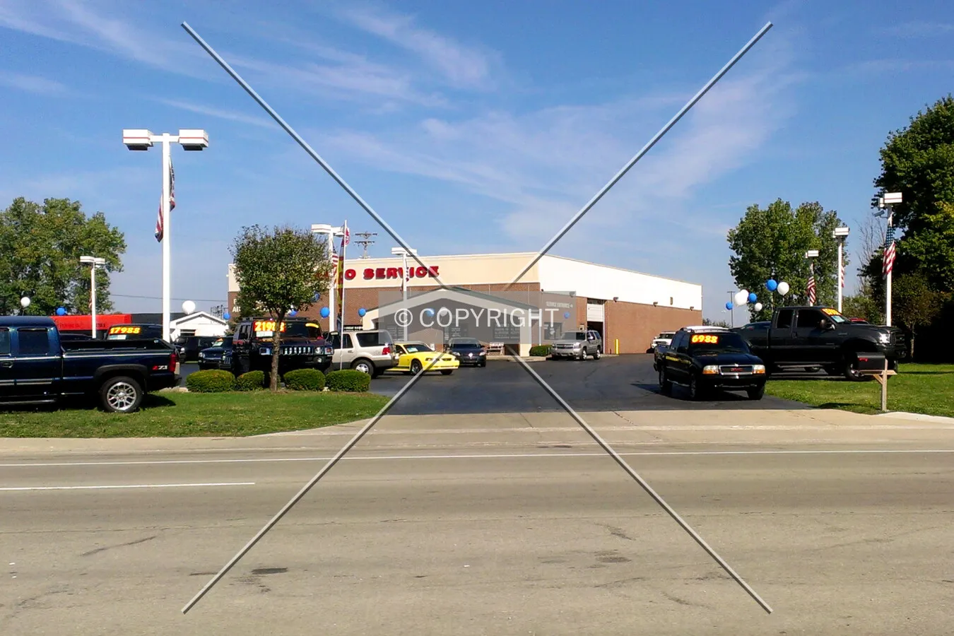 View from the south; September 28, 2013