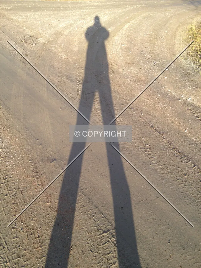 Shadow of a man
