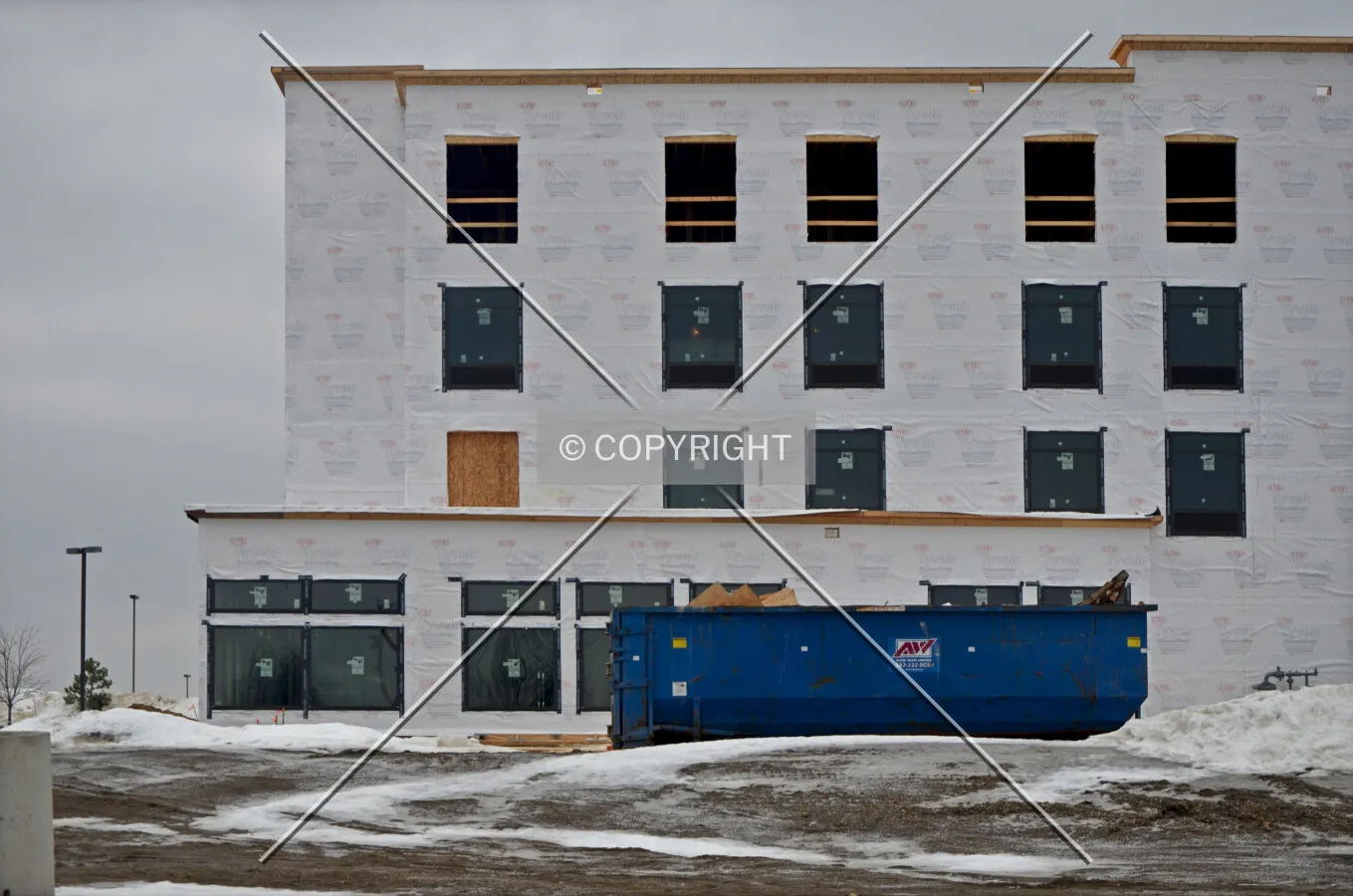 Northeast corner, January 14, 2014