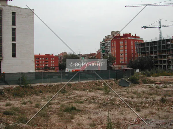 View of the construction site