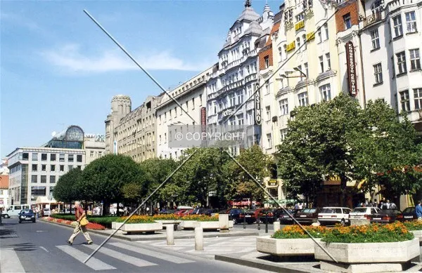 View along a Prague boulevard