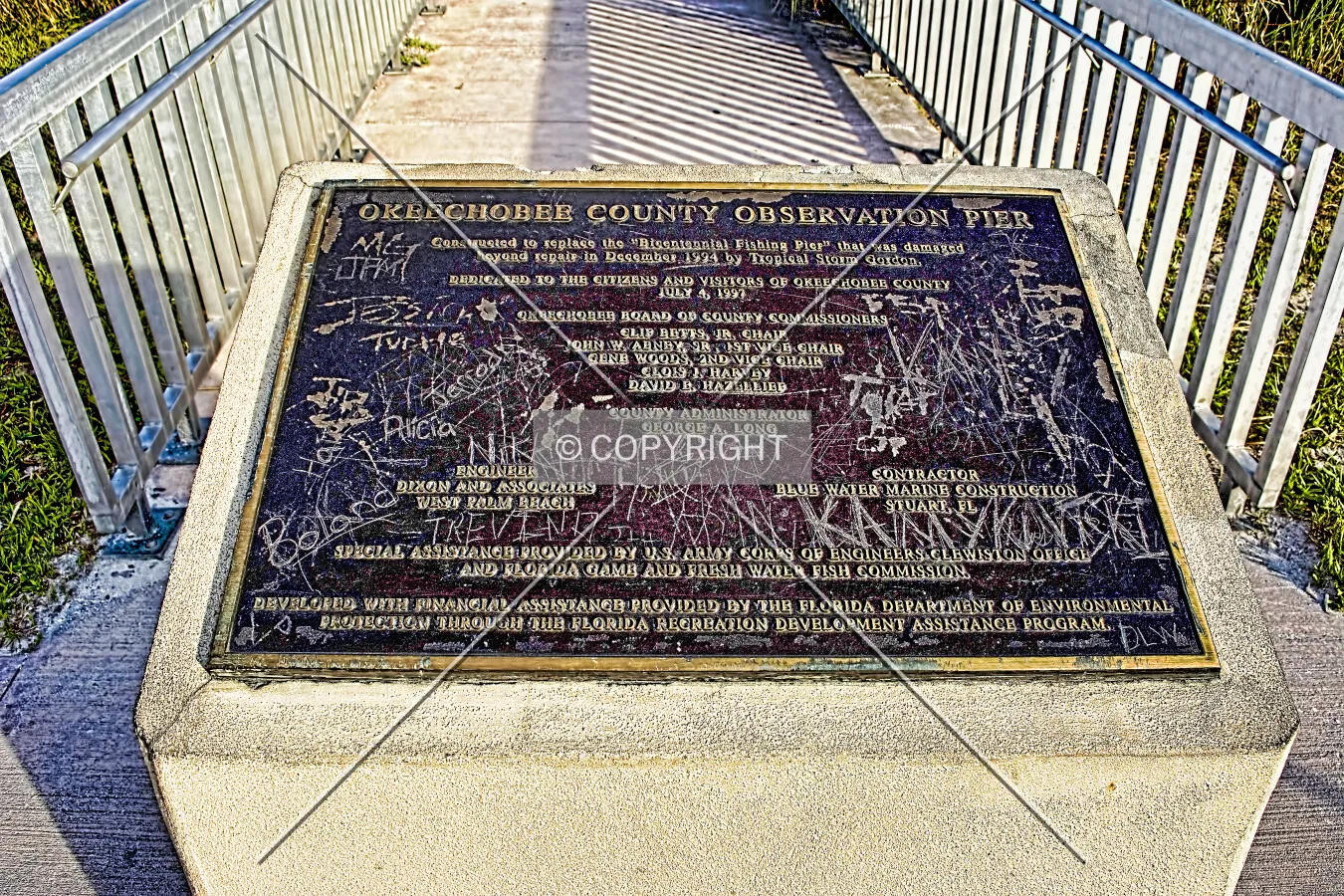 Okeechobee County Observation Pier, Okeechobee, Florida, U.S.A.