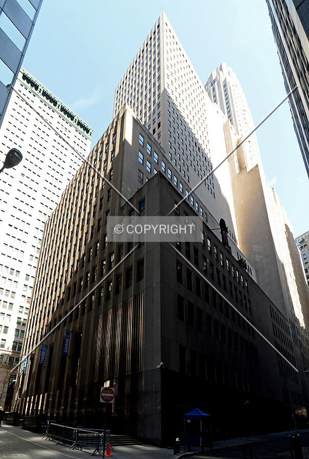 View of the annexs from the southeast at Exchange Place and New Street