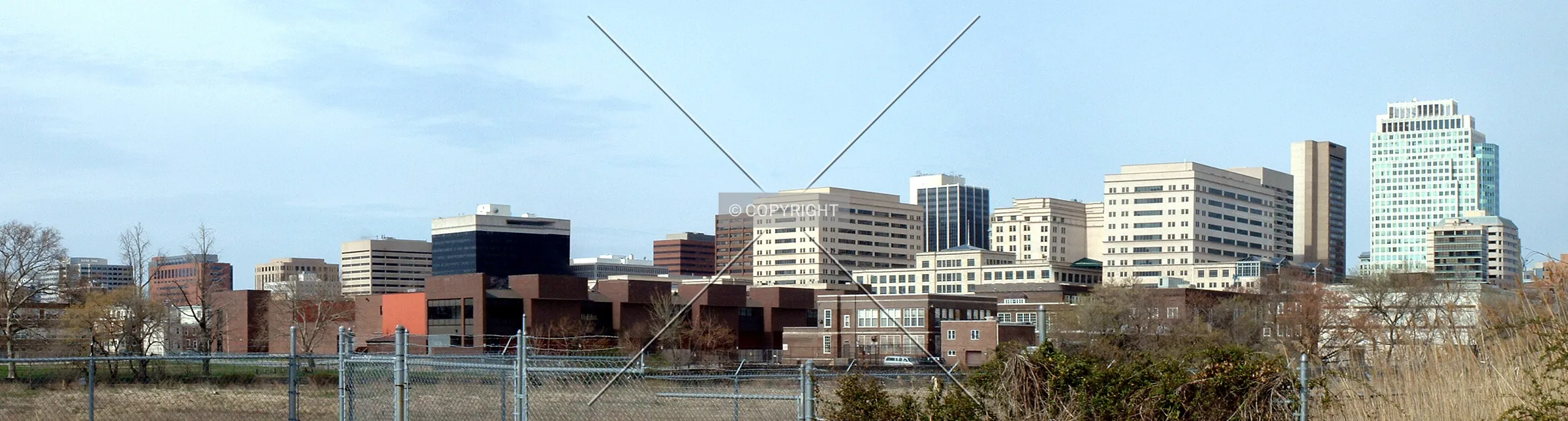 Skyline from the east