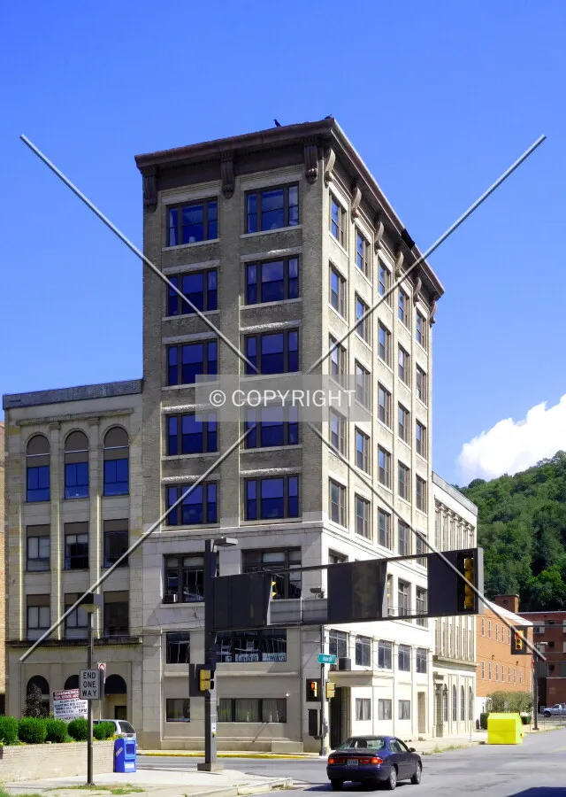 From across Main Street to the west