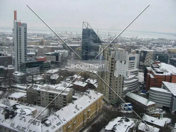 Tallinn CBD in winter