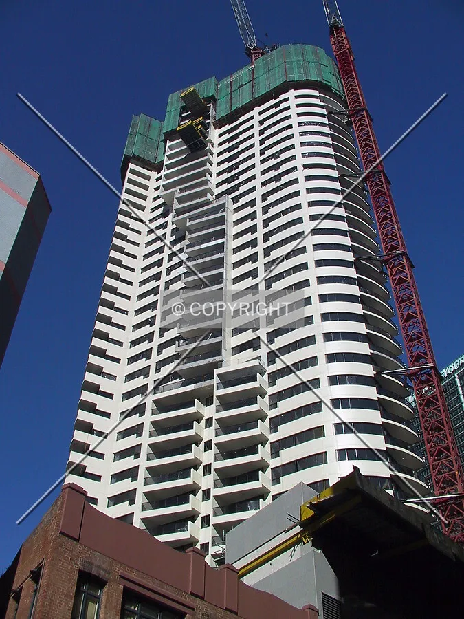Looking up from Kent Street