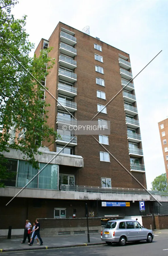 Looking up east side from Gloucester Place