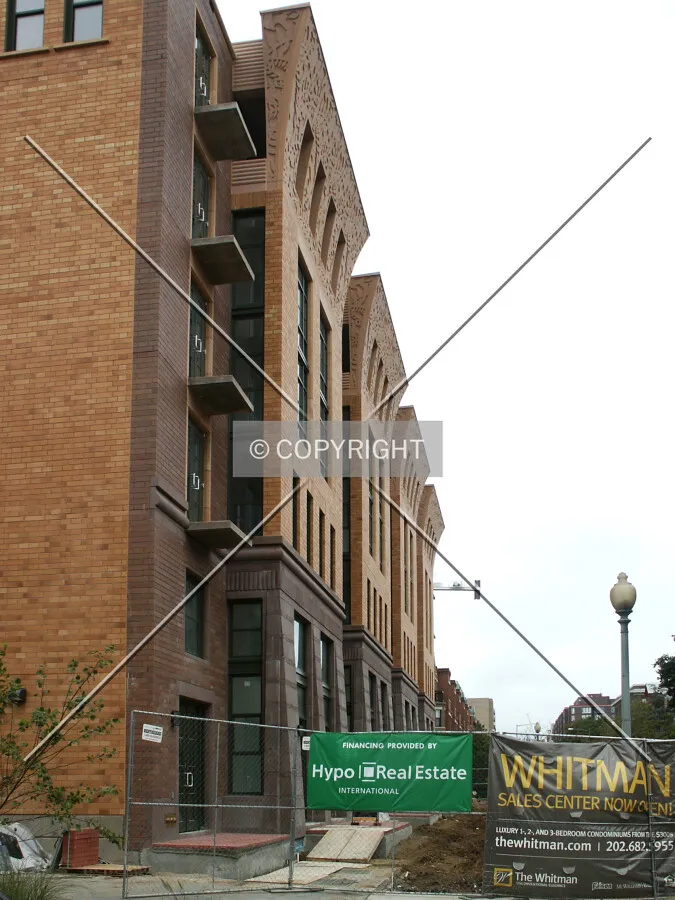 Townhomes at the foot of the tower