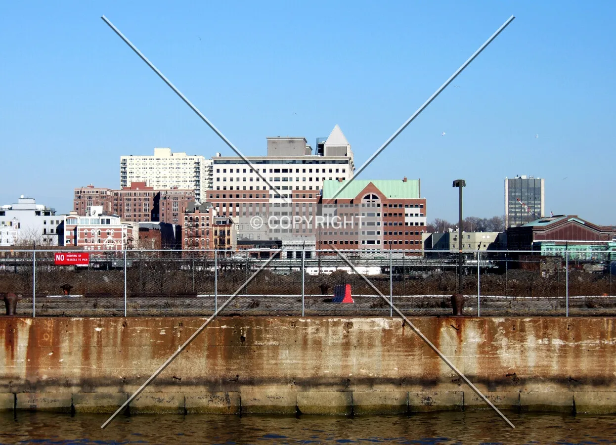 View northeast from Jersey City