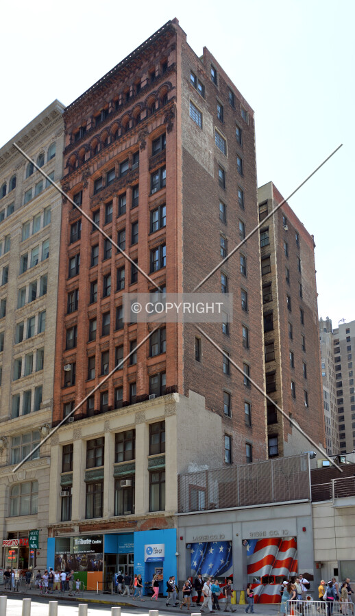 View from the northwest at Greenwich and Liberty Streets