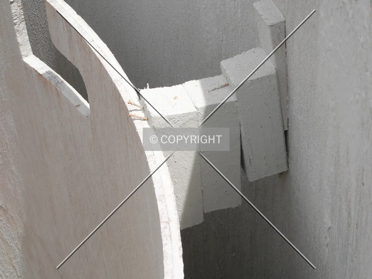 Wood chunks used as spacers