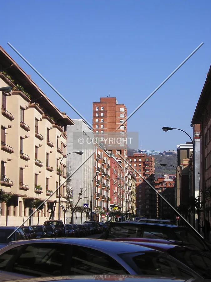 View from the junction of Iruña with Blas de Otero