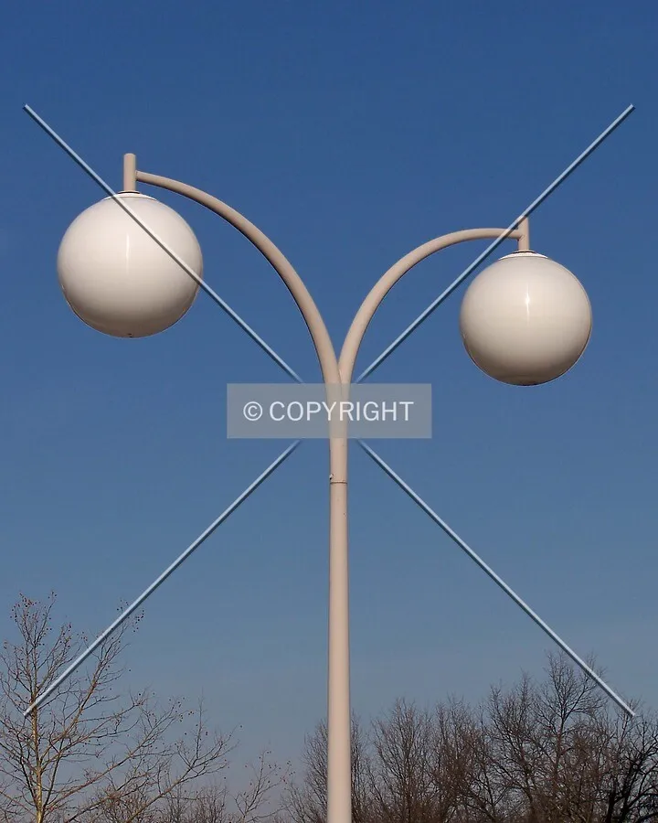 Lamp post in the south parking lot