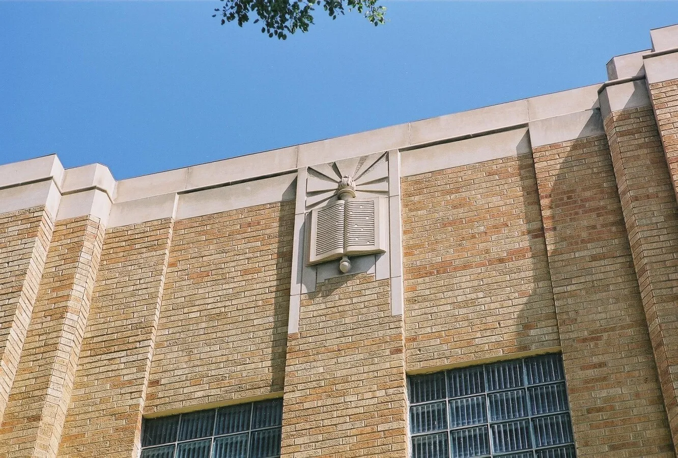 Detail above the west entrance