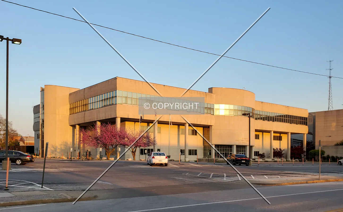 Northwest view; April 15, 2020