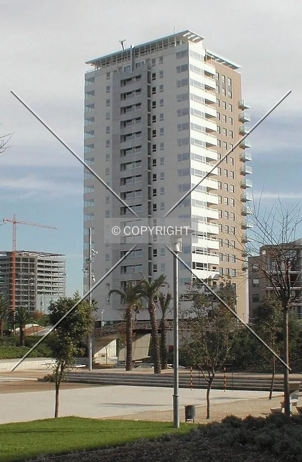 Back view of the nearly finished building