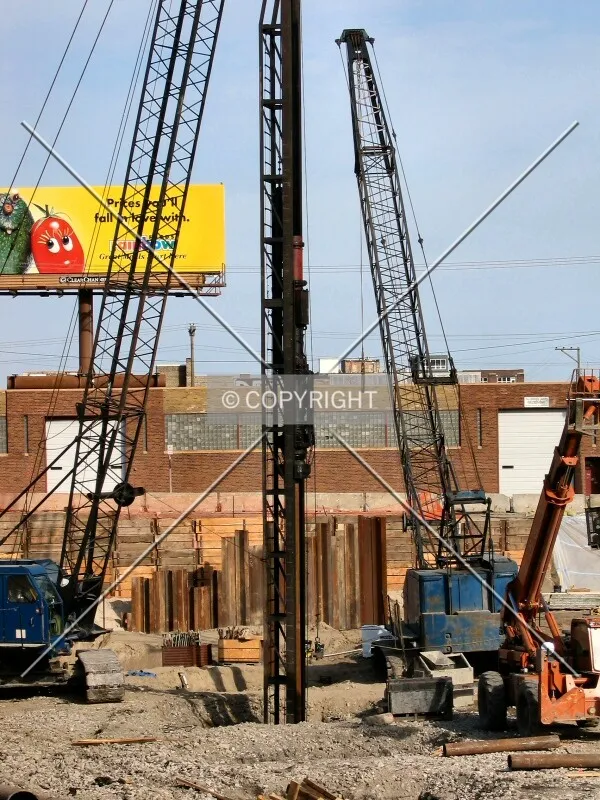 Pile-driving, from 5th Avenue North