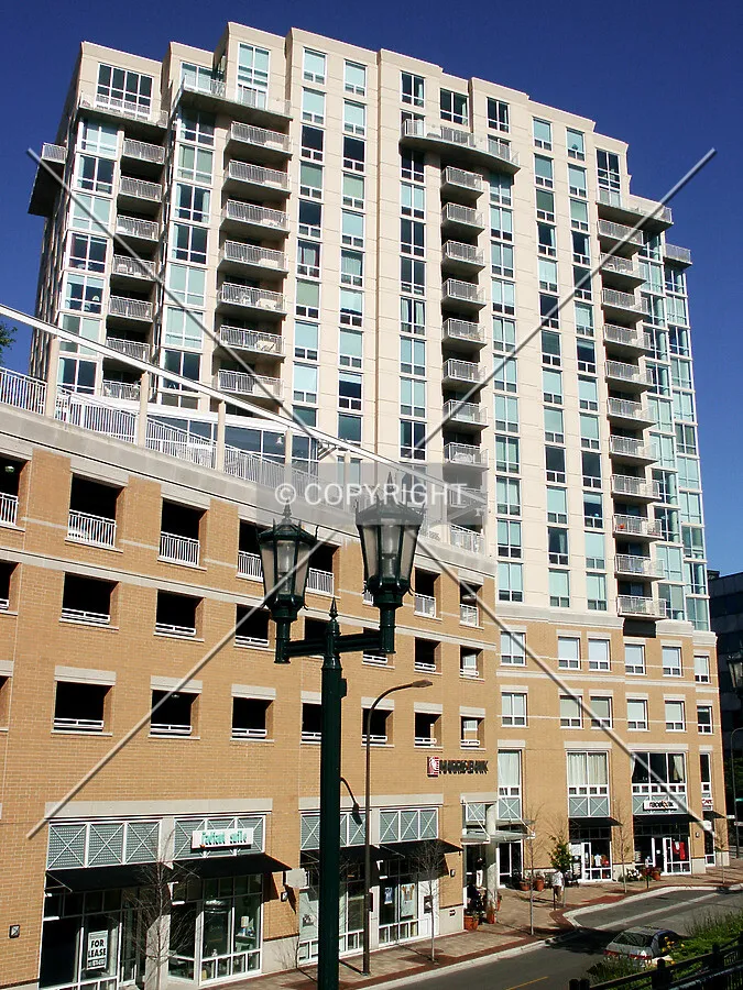 East facade from the Metra station