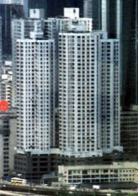 Distant view from Central Plaza skylobby